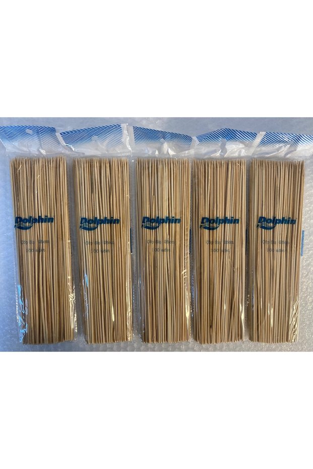 Bambu Çöp Şiş 25 Cm 100'lü 5 Paket