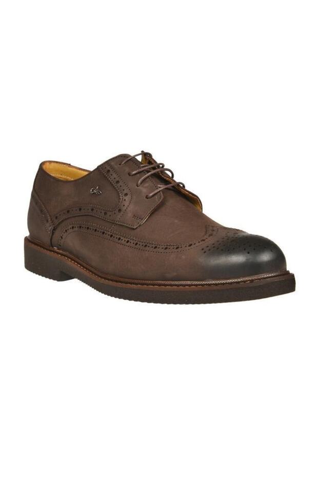 030101 Eva Genuine Leather Men's Comfort Shoes Nubuck Brown
