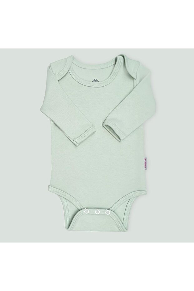 بدلة للجسم بلون سادة من القطن العضوي - 1