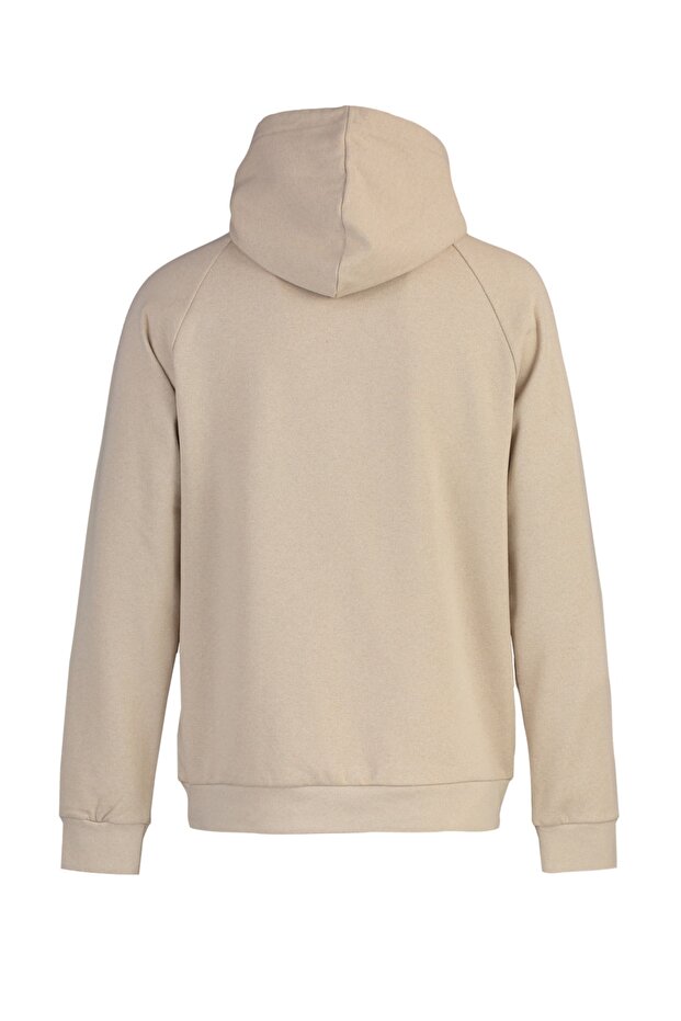 Bej Regular/Normal Kesim Kapüşonlu İçi Polar/Sıcak Tutan Sweatshirt TMNAW23SW00194 - 8