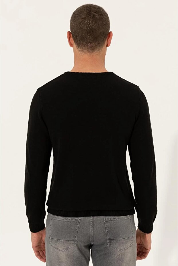 Pulover Slim Fit Basic Tricotaj - 4