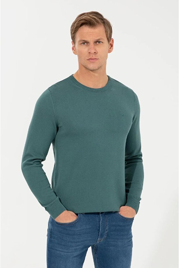 Slim Fit Basic Triko Kazak - 2