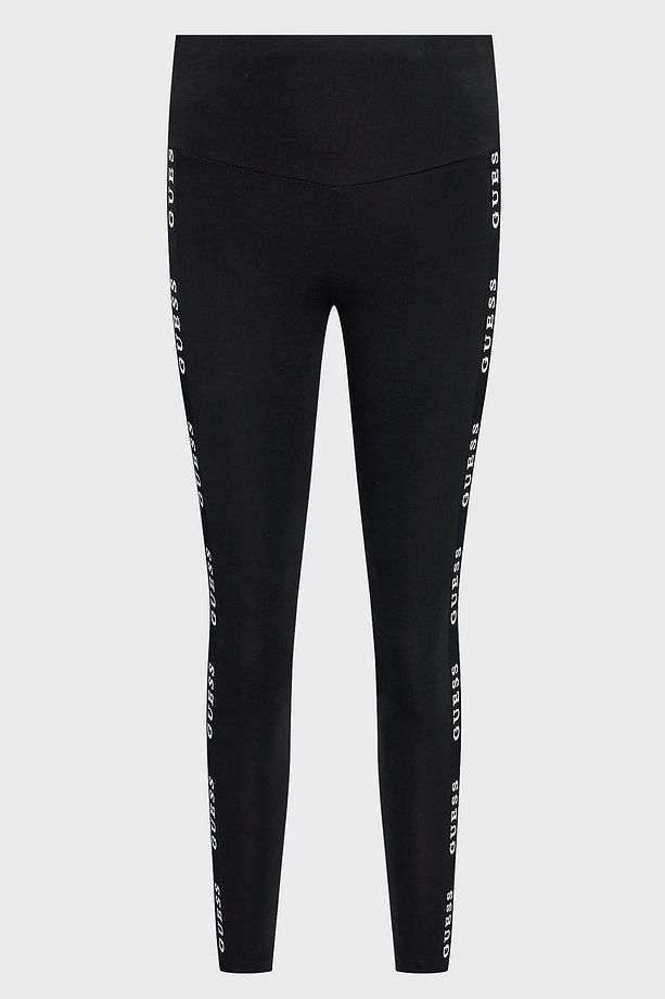 Logo Şeritli Yüksek Bel Slim Fit Aline Tayt Tayt V2yb14kabr0 Jblk - 5