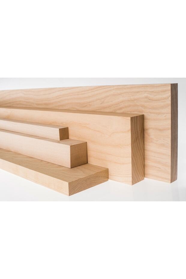 Ecs Ahşap 5x10 Cm X 200 Cm (1 Adet) Dişbudak Çıta Kereste Tahta Ash Timber Taslak - 3