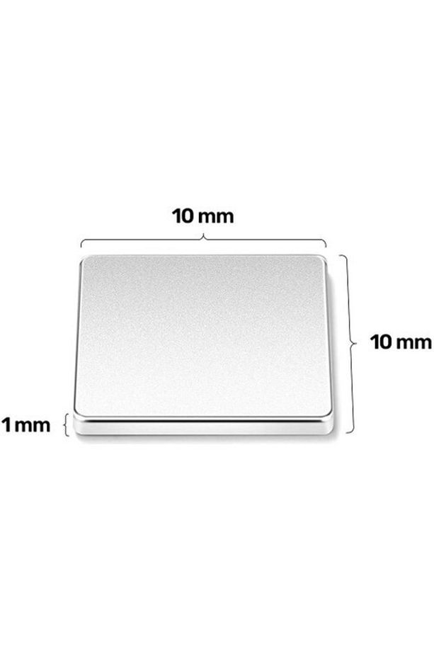 25 Adet, Kare Neodyum Mıknatıs, 10x10x1 Mm, Güçlü Magnet Mıknatıs - 3