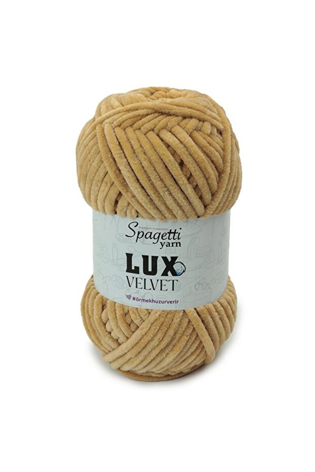 Lux Velvet Beige Velvet Hand Knitting Yarn