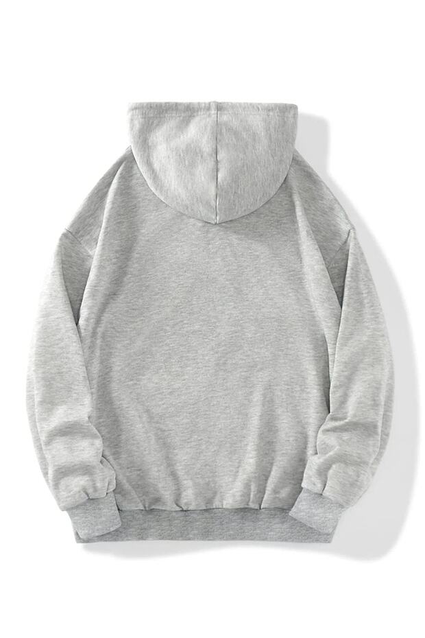 Unisex 2ip Örme Kumaş London Baskılı Kapüşonlu Fermuarlı Sweatshirt - 2