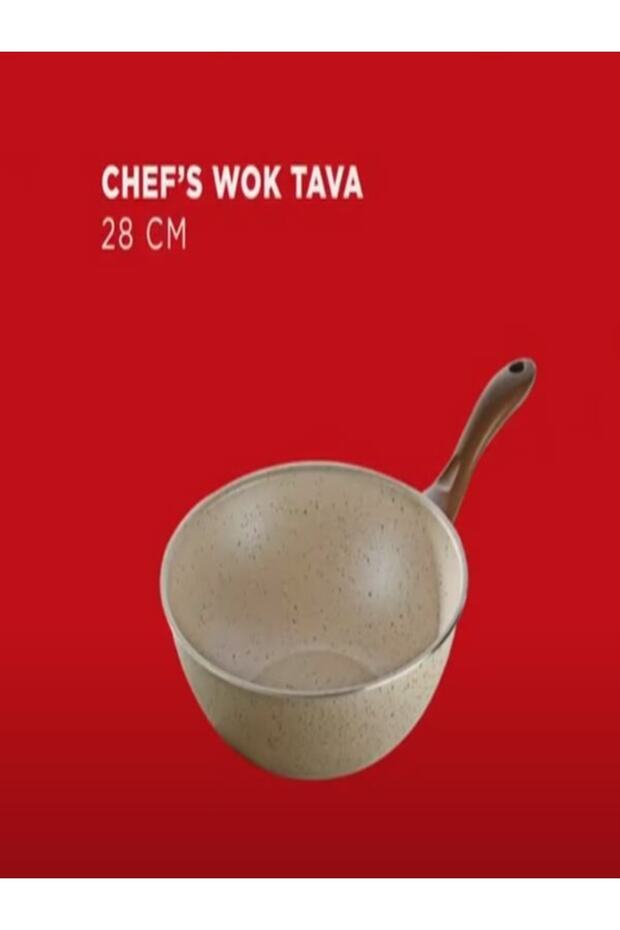 Chef's 28cm Granit Efektli Wok Tava - 2