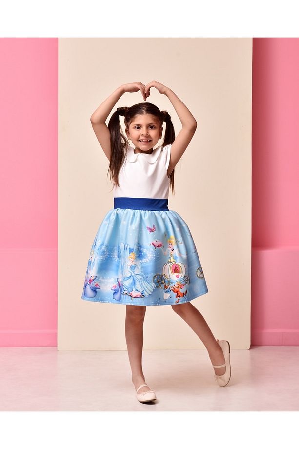 Eylul Elif Butik Kız Çocuk Sindirella Elbise - 3