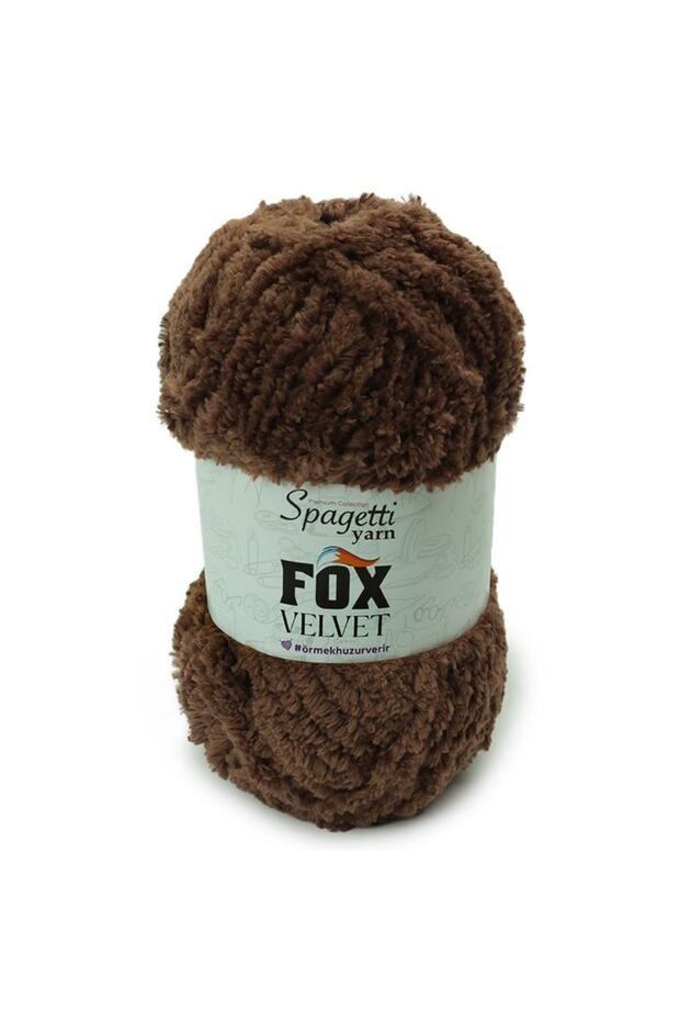 Fox Velvet Dark Beige Velvet Hand Knitting Yarn