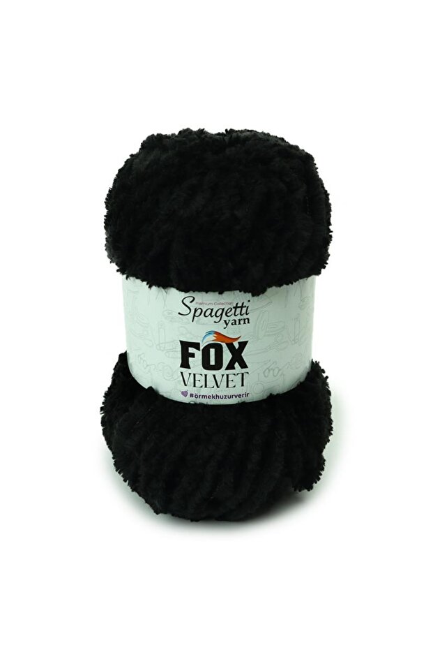 Fox Velvet Black Velvet Hand Knitting Yarn