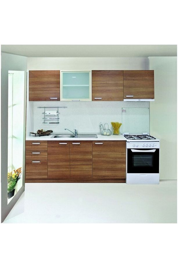 Rainbow Mutfak Teak Kilerli 280 Cm Tezgah Dahil - 2