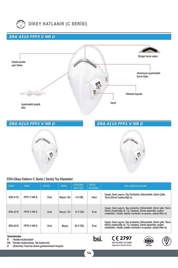 Era 4310 Ffp3 V Nr D Maske 15 Adet - 2