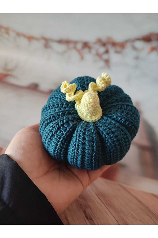 Dekoratif Örgü Bal Kabağı Süsü - 2