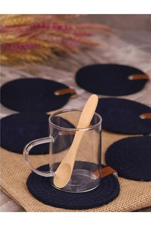 6'lı Bardak Altlığı Lacivert - 2