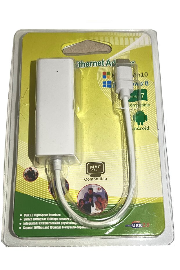 Type-c Usb Rj45 Ethernet 10/100 Çevirici Adaptör Win10/mac/linux (tak Çalıştır) Type C Lan - 5
