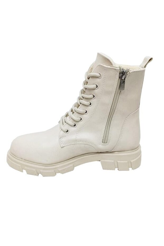 40-22 Deri Postal Kar Kış Kadın Bot - 2