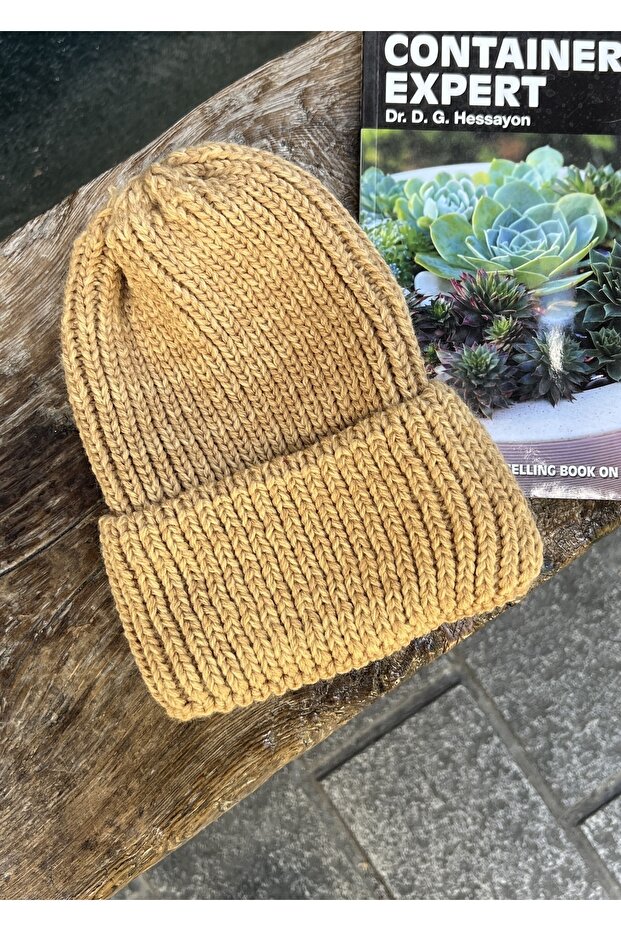 Kahve Örme Bere - 5