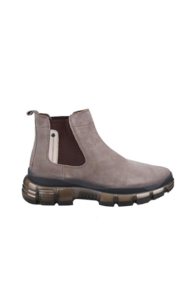 14116 Hakiki Deri Vizon Süet Erkek Bot - 1