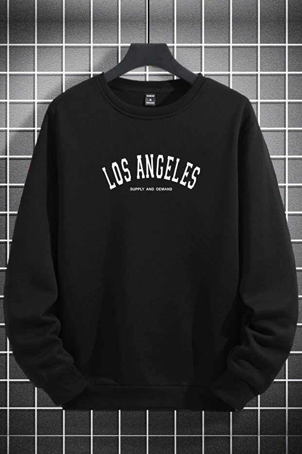 Unisex Women's Men's Los Angeles Supply Printed Crew Neck Sweatshirt