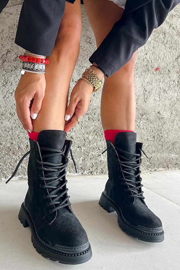 Park Siyah Süet Postal - 3