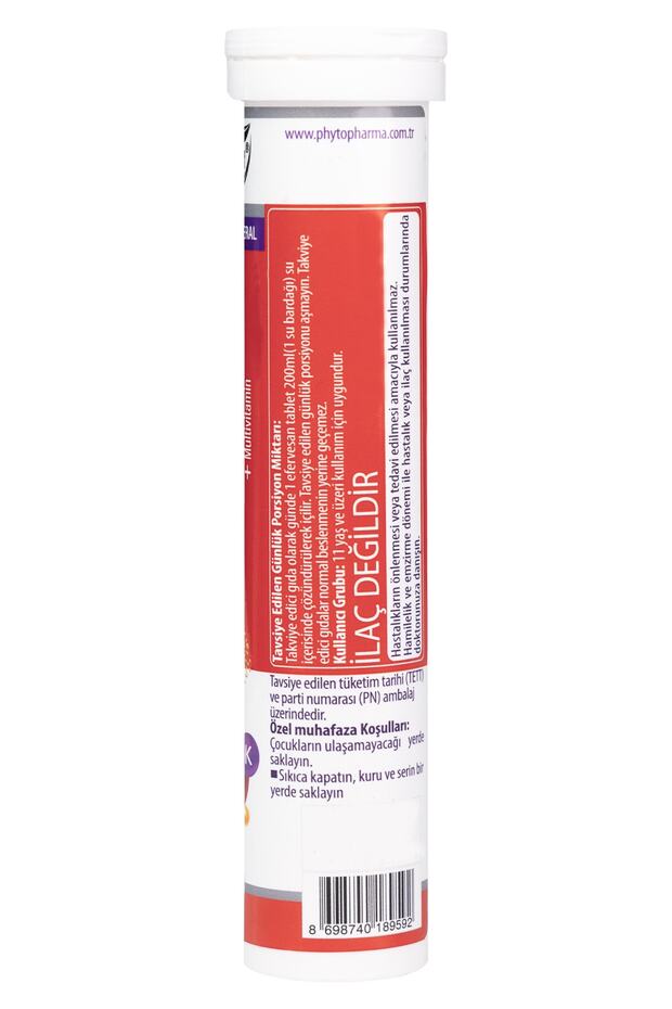 Mulvitex Multivitamin Efervesan Tablet - 20 Adet - 4