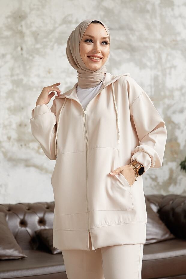 Dvoudílný oblek Amor Basic - krémový - 2