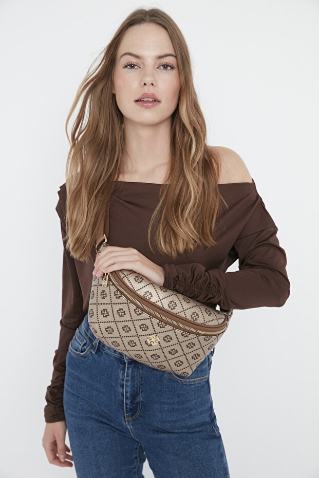 Gold Women's Waist Bag 05FS22K400
