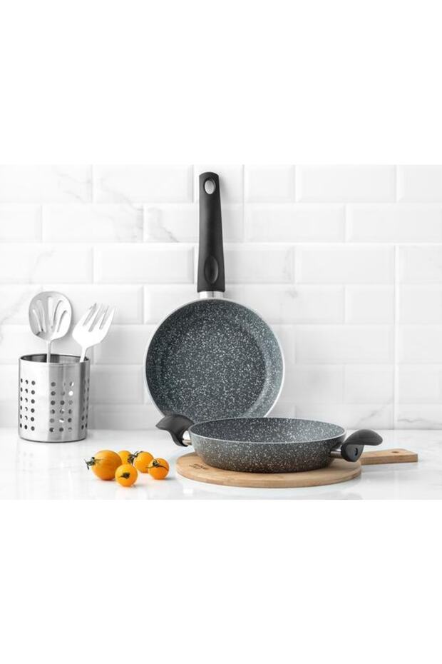 Gordes Granite Look 2 Piece Pan and Sauce Set