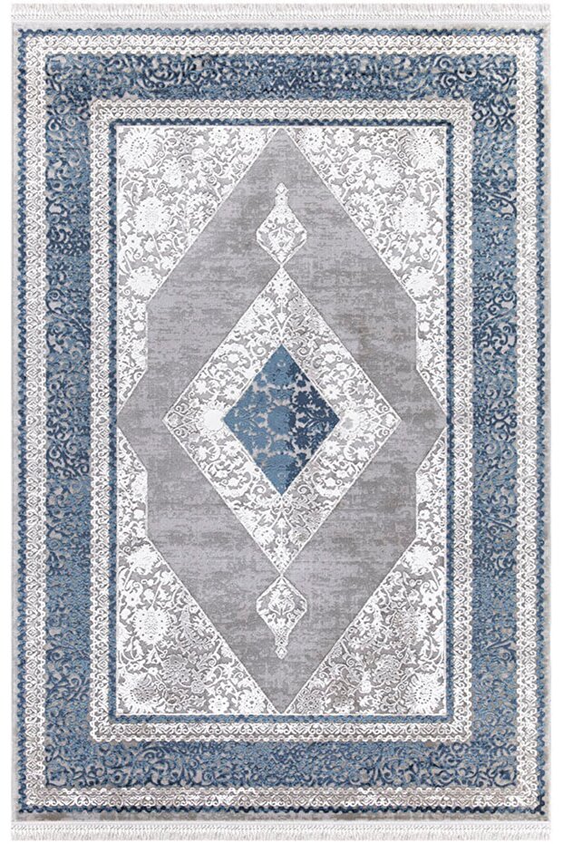 Blossom 13609 Bambu Halı Mavi - 1