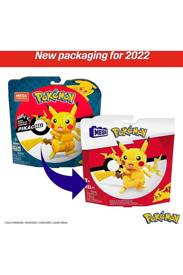 Mega Construx Pokémon - Asortili Figürler, 6 Yaş Ve Üzeri Için Ideal Yapı Oyuncakları - Pikachu - 5