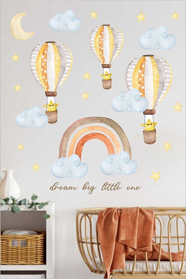 Starry Balloons Kids Room Wall Sticker