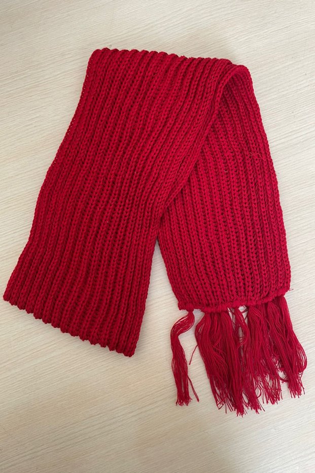 Unisex Knitted Black Scarf Camisole Scarf Thessaloniki
