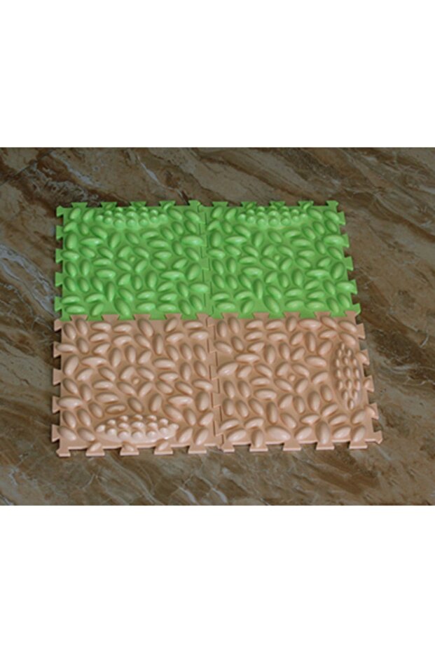 Sert Plastik Ayak Refleksoloji Duyu Matı 4'lü Set, Ayak Masaj Matı - 1