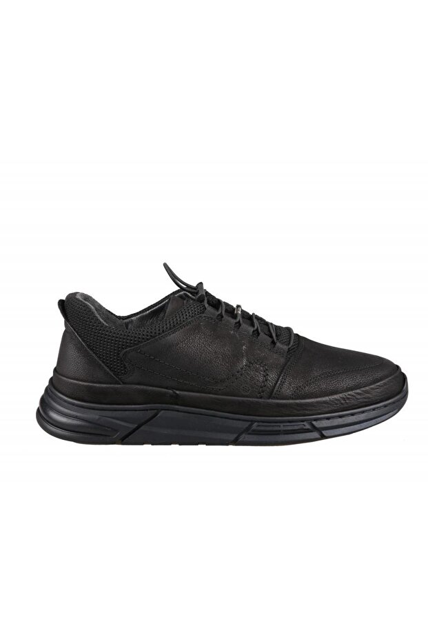 382203 Genuine Leather Black Nubuck Men's Casual Shoes