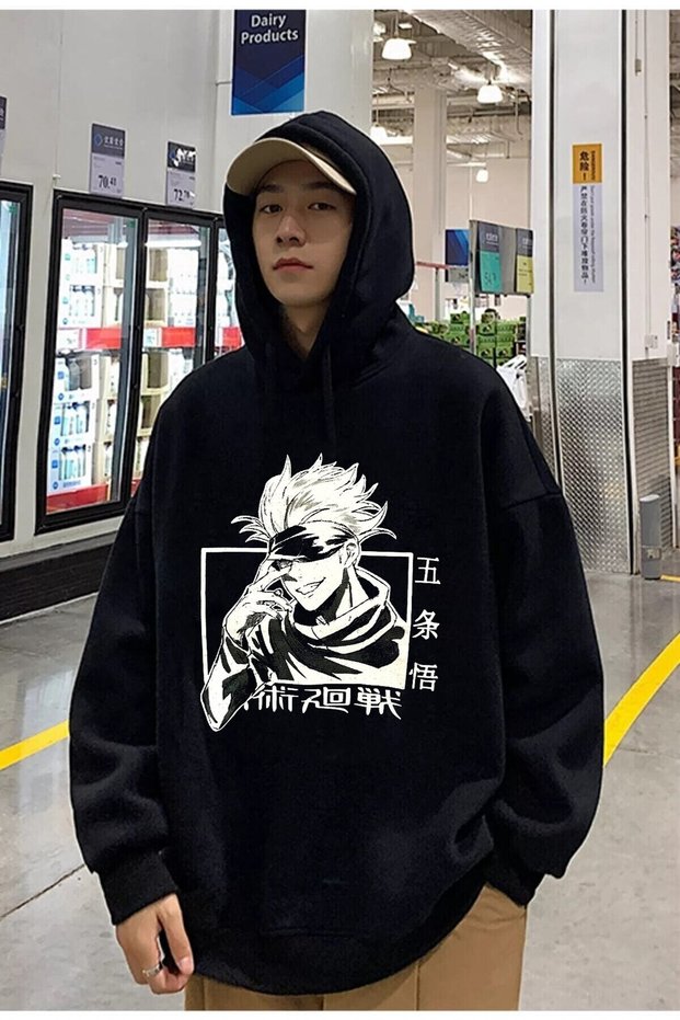 Anime Jujutsu Kaisen Hooded Hoodie Kaisenlufya