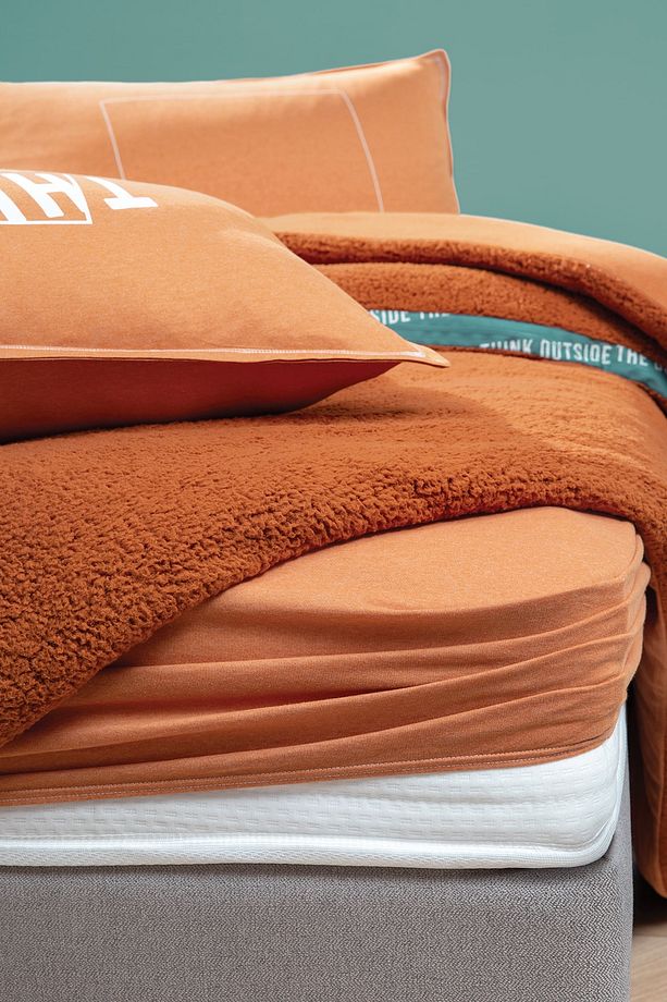Coverme Box Tek Kişilik Battaniye Nevresim Takımı - Kiremit - 4