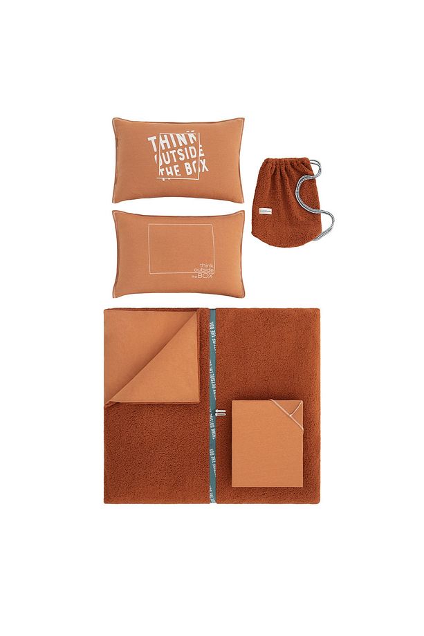Coverme Box Tek Kişilik Battaniye Nevresim Takımı - Kiremit - 6