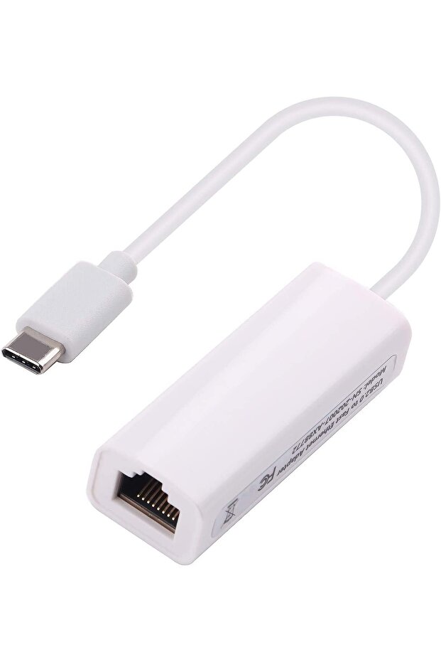 Type-c Usb Rj45 Ethernet 10/100 Çevirici Adaptör Win10/mac/linux (tak Çalıştır) Type C Lan - 1