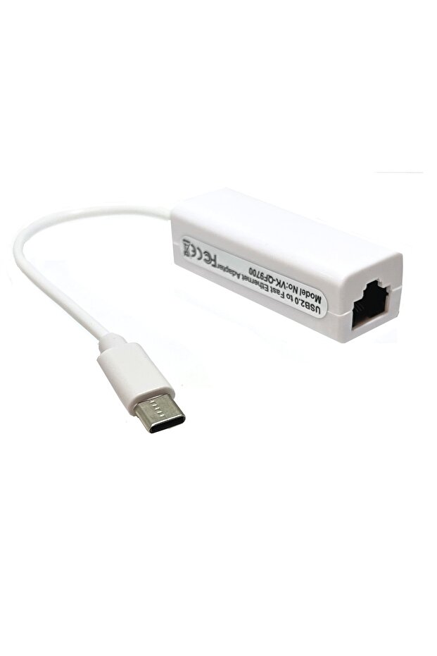 Type-c Usb Rj45 Ethernet 10/100 Çevirici Adaptör Win10/mac/linux (tak Çalıştır) Type C Lan - 2