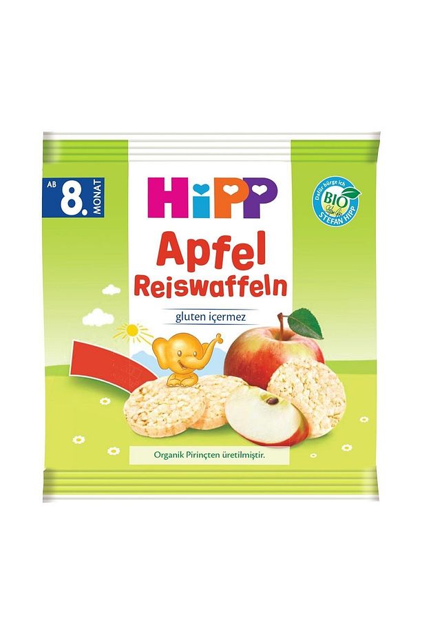 Organik Elmalı Pirinçli Bebek Gofreti 30 Gr X 4 Adet - 1