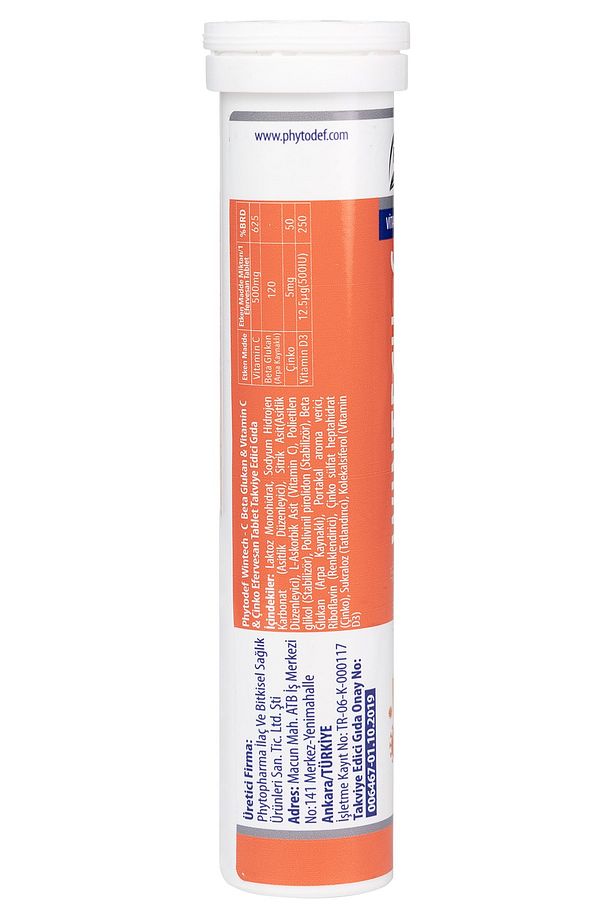 Wintech C + Beta Glukan + Vitamin C + Çinko + Vitamin D3 - 20 Efervesan Tablet - 3