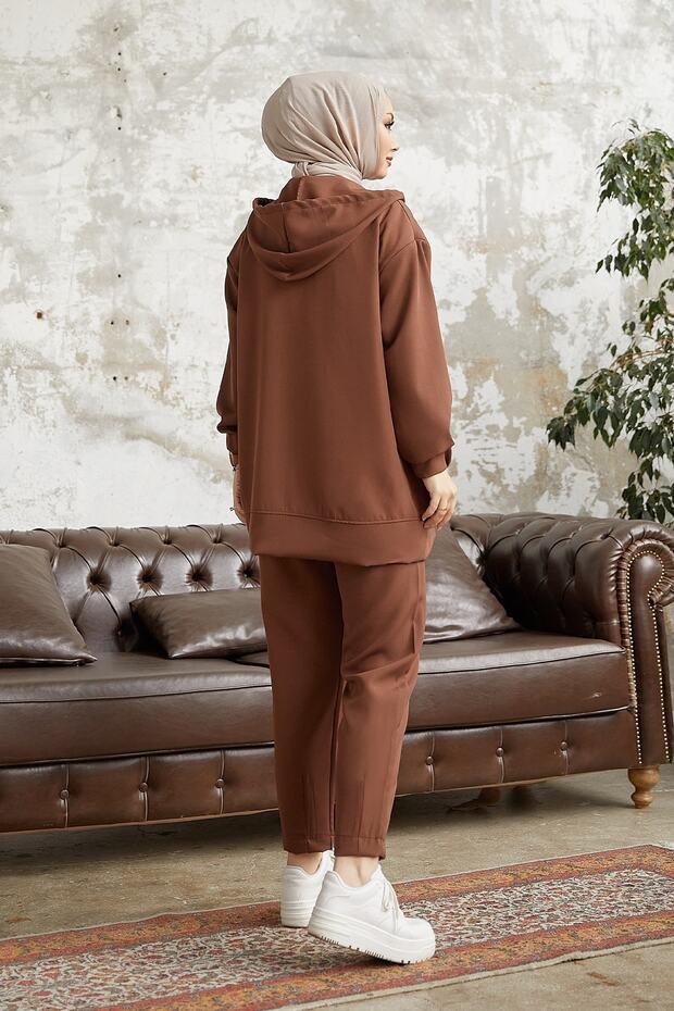 بدلة Amor الأساسية المكونة من قطعتين - بني - 5