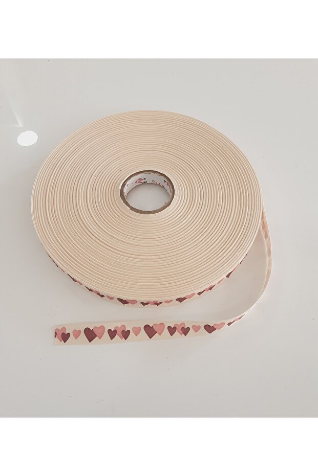 Linen Ribbon-Heart 2 /5 Meters