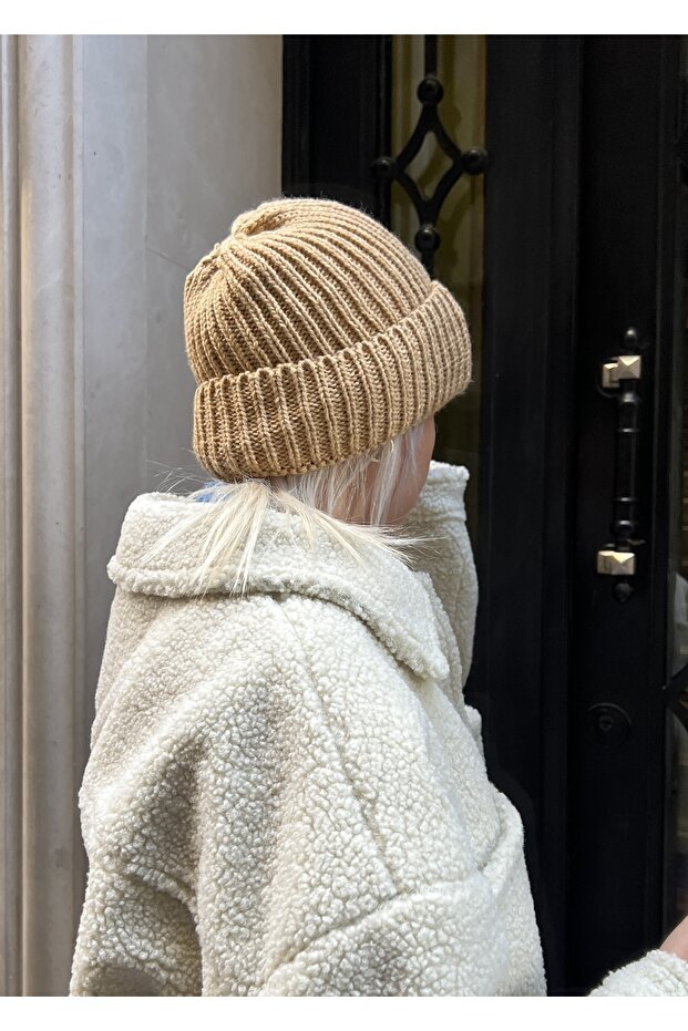 Kahve Örme Bere - 4