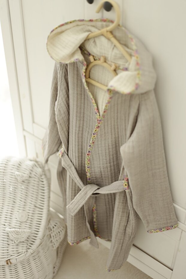 Organic Special Woven 4 Layer Muslin Bathrobe
