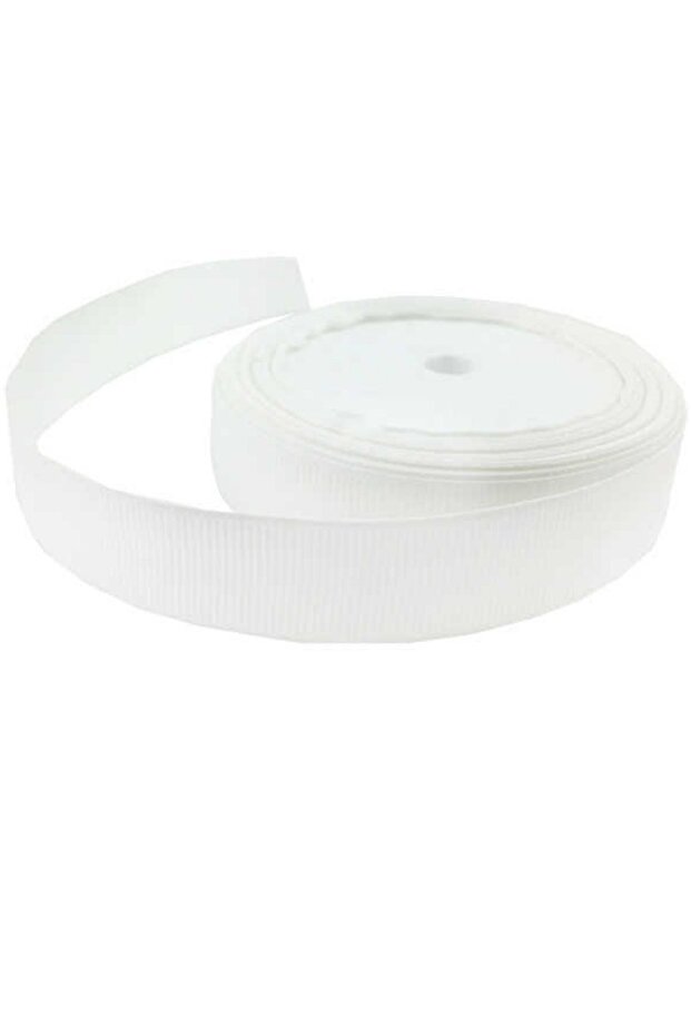Ribbon Grosgrain Ribbon 2 Cm White Color 10 Meters Ribbon