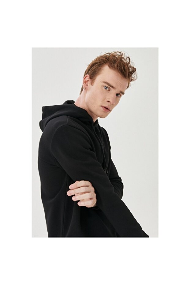Kapüşonlu Erkek Sweatshirt - 4