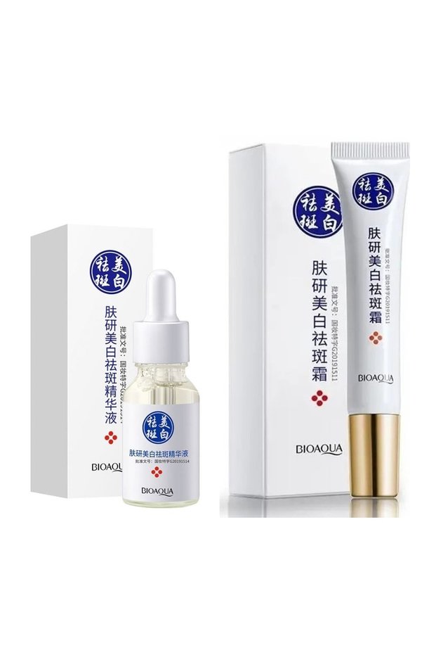 Anti-Blemish and Freckle White and Bright Appearance Niacinamide Serum and Cream 2 Pieces