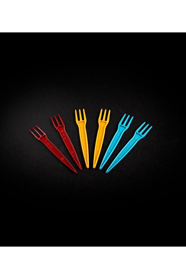 Chips Fork Luks Plastic 1000 Pieces Colorful